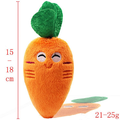 Dog Toy Plushies - Fruits, Vegetables and More